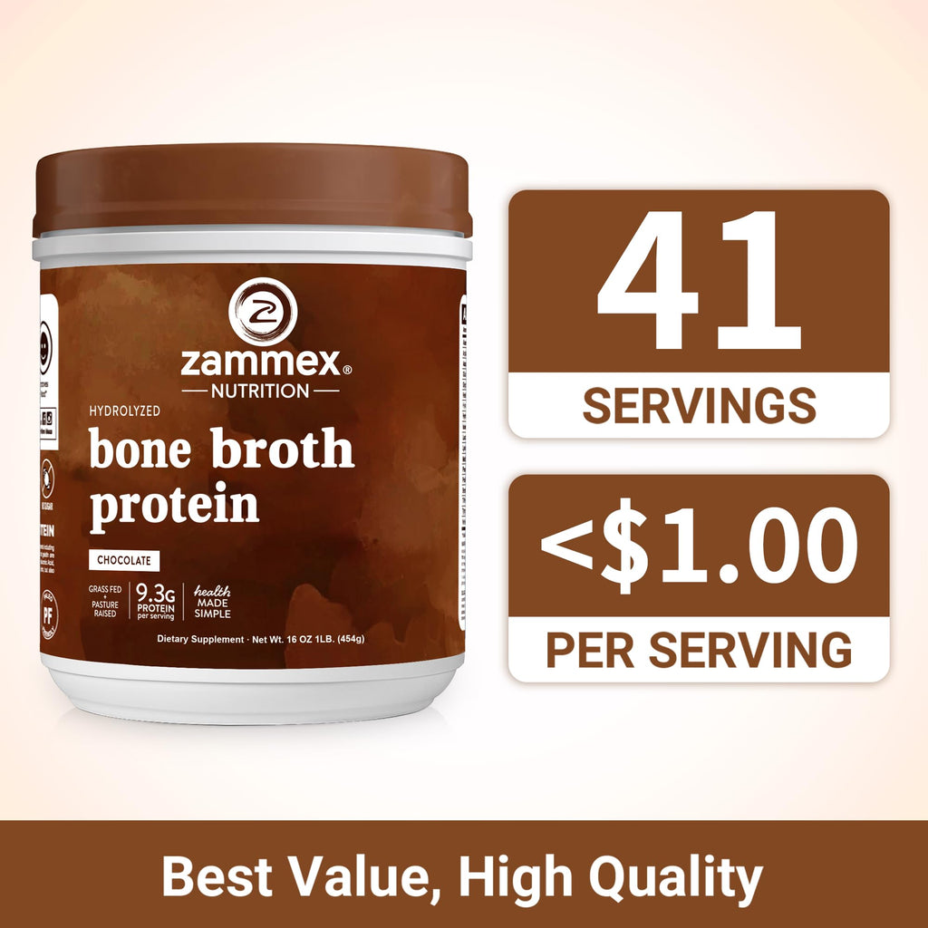 Bone Broth Protein Powder Hot Chocolate Cocoa J4578