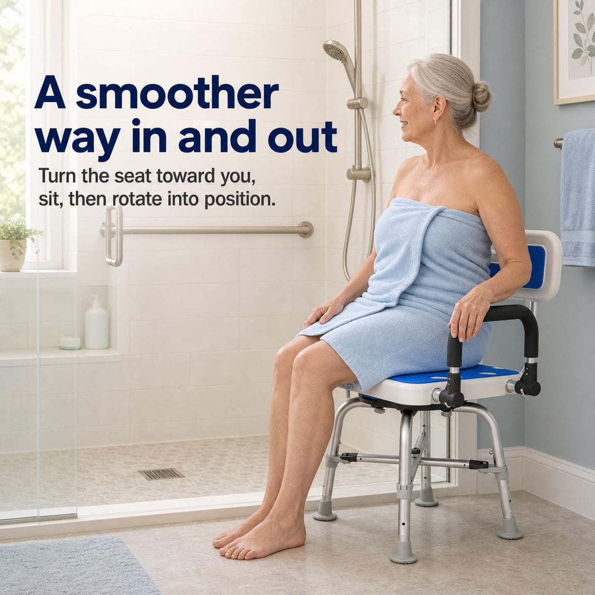 Heavy Duty Swivel Shower Chair M502340