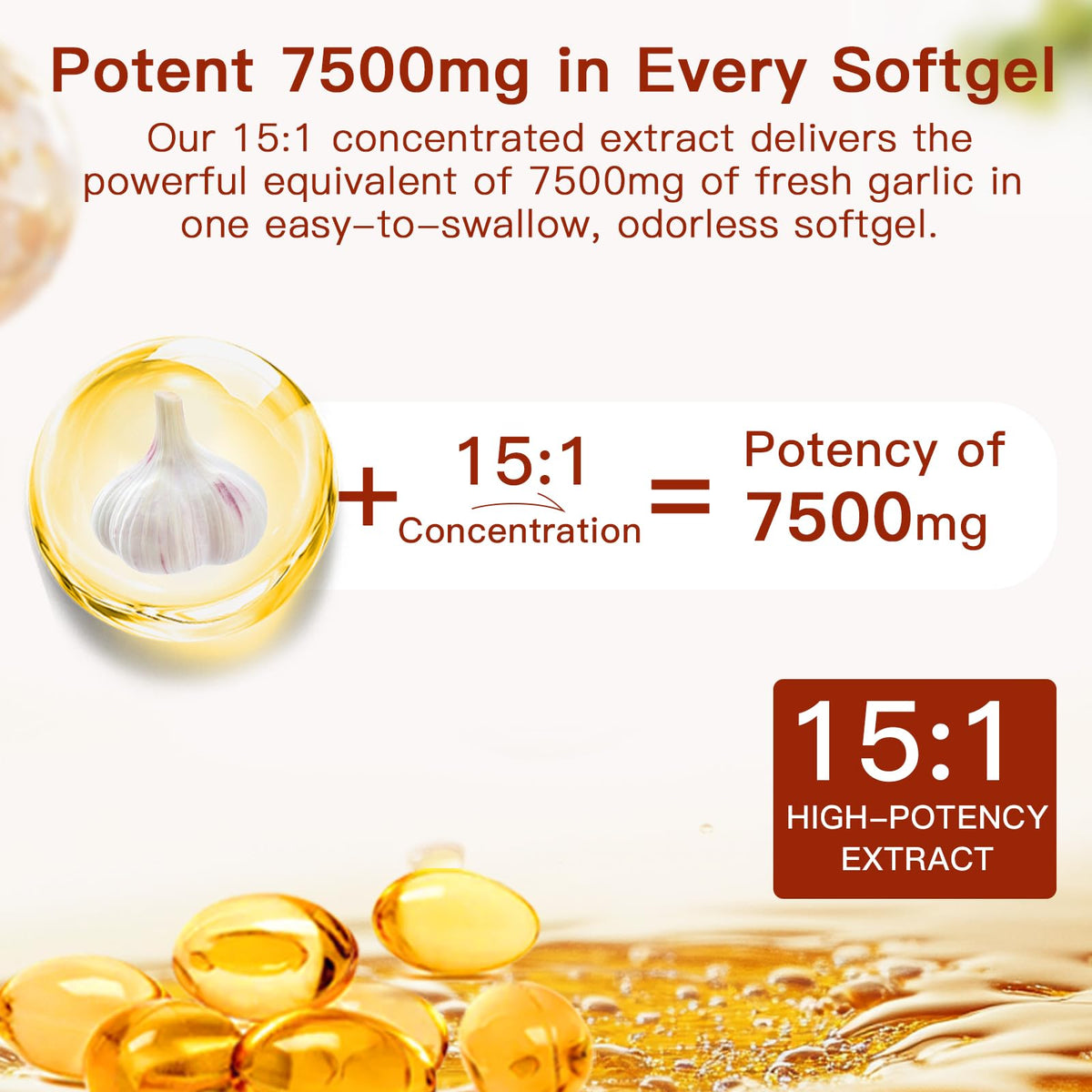 Odorless Organic Aged Garlic Extract Capsules F976769