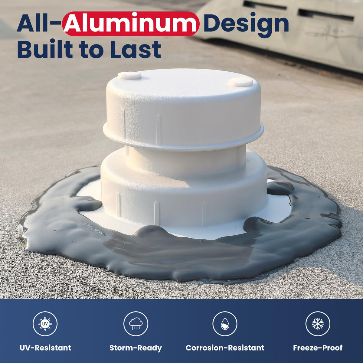 Aluminum RV Sewer Vent Cap Q836