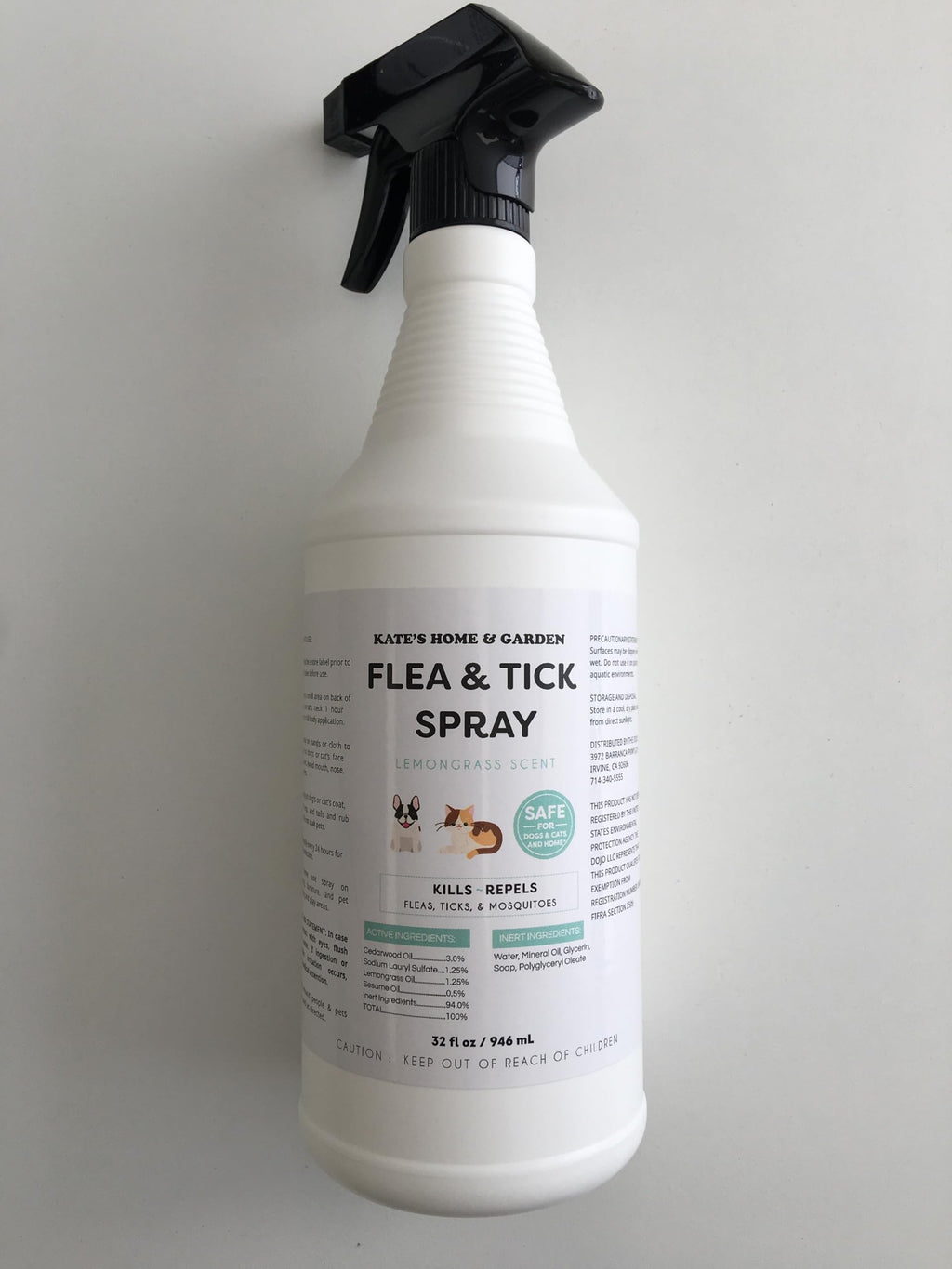 Flea and Tick Spray for Dogs & Cats 32oz Q918816