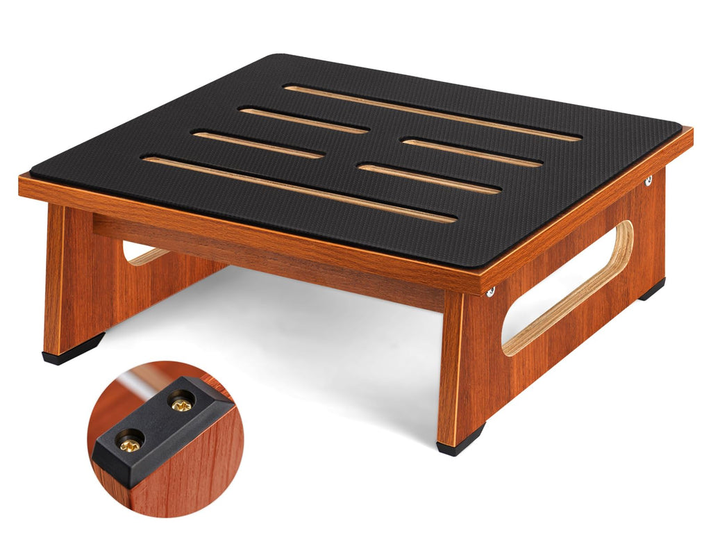 Brown Bed Step Stool with Handles B2535