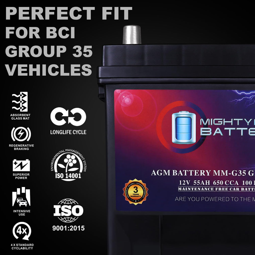 12V 55Ah AGM Replacement Battery U498909