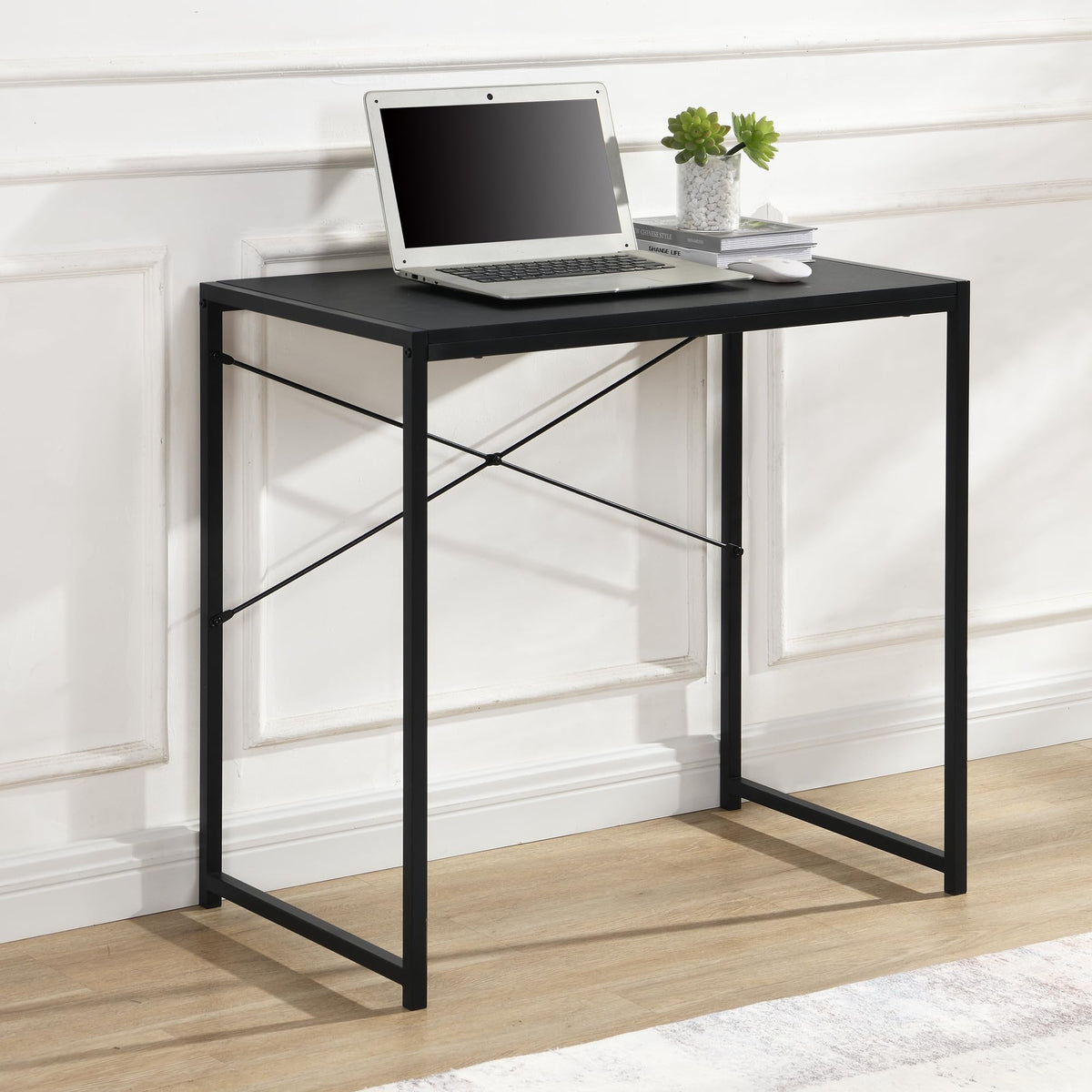 30 Inch Small Rectangular Computer Desk, Black L5915