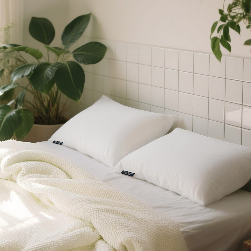100% Organic Cotton Cover King Size Bed Pillows Set of 2 K5298