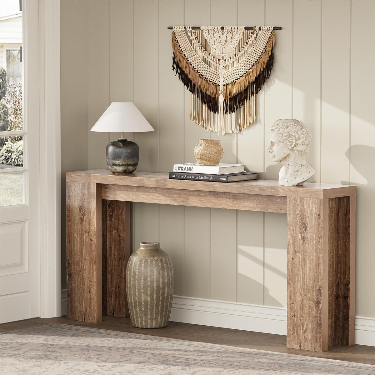 70.9" Extra Long Brown Console Table J7342