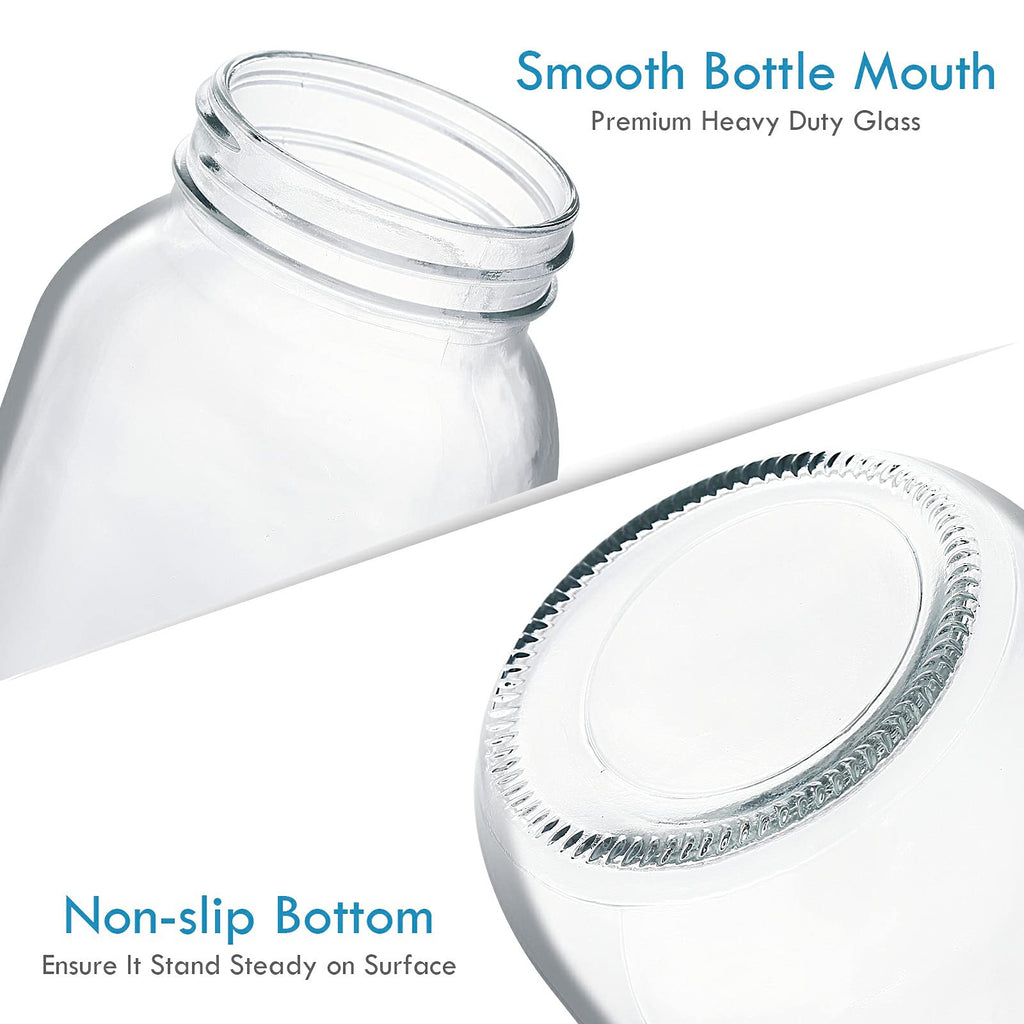 16 oz Clear Glass Mason Jars with Lids and Bands, 12 Pack R584