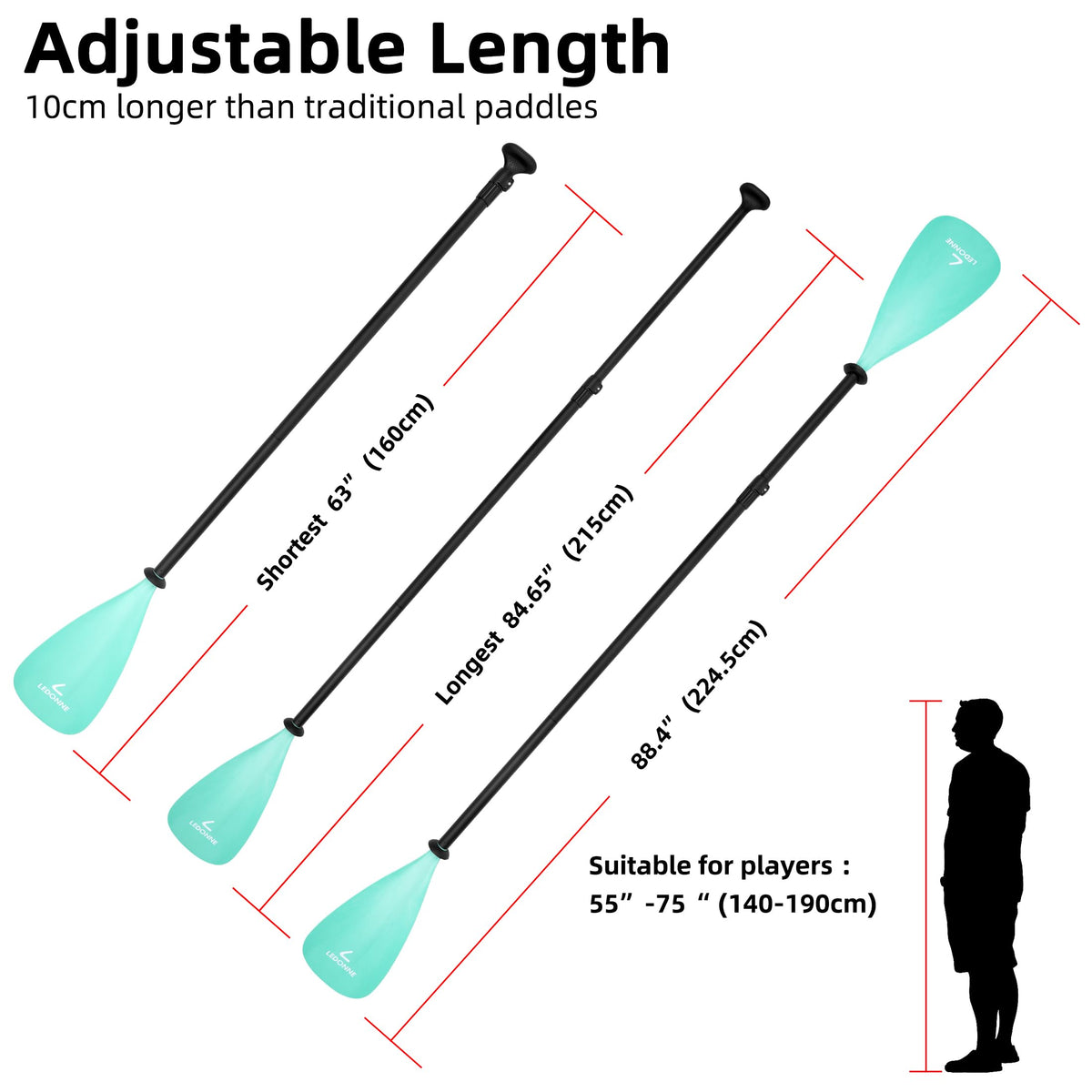 Adjustable Stand Up Paddle with Aluminum Alloy Shaft R279