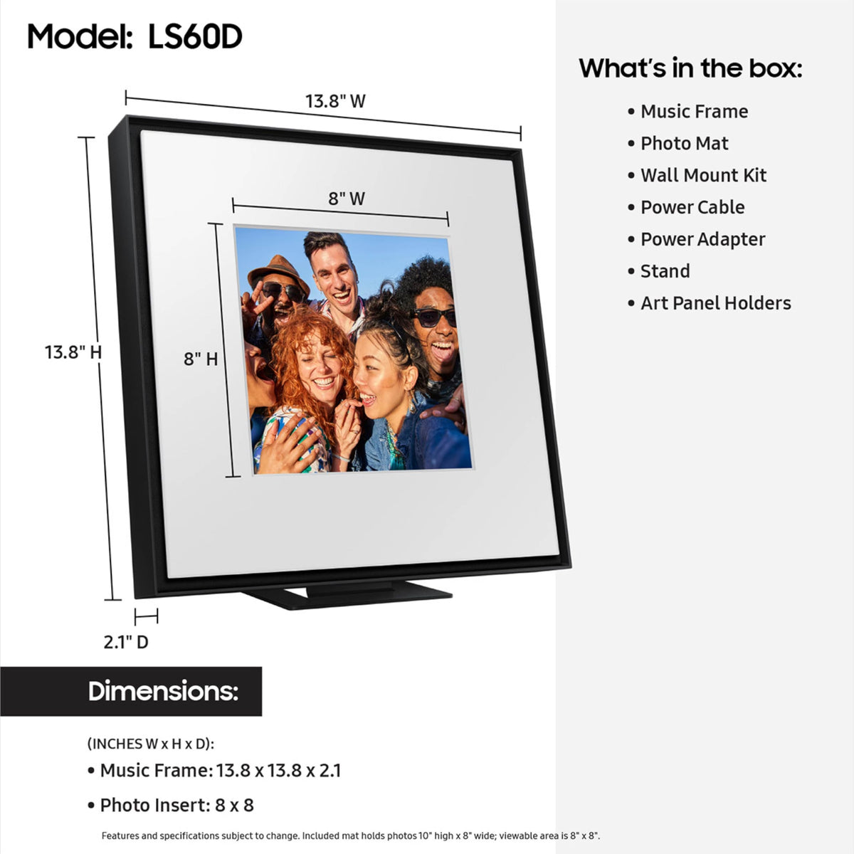43 Inch QLED 4K Smart TV with 2.0 Channel Photo Frame Speaker K4997