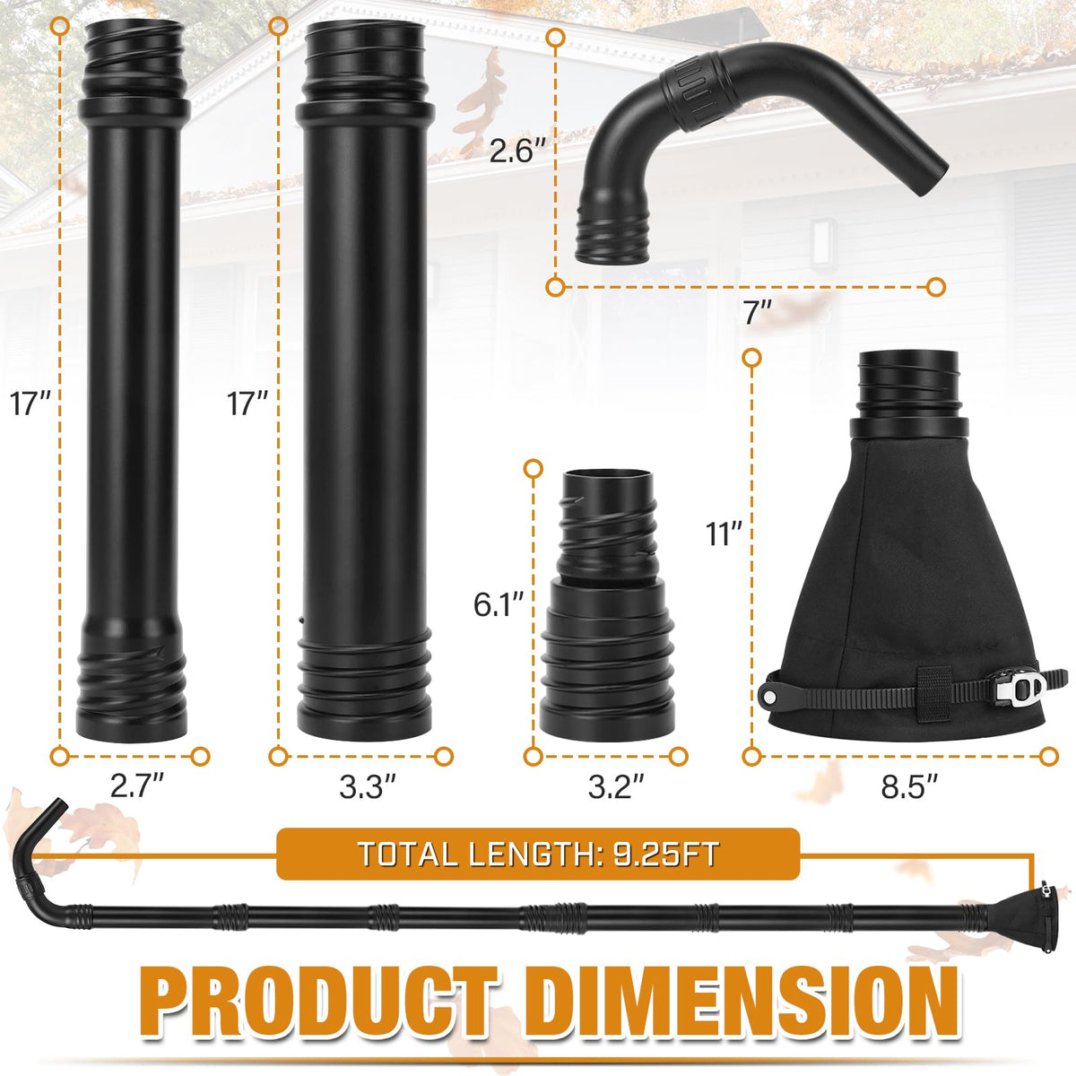 Gutter Cleaning Tools Leaf Blower Attachment I841