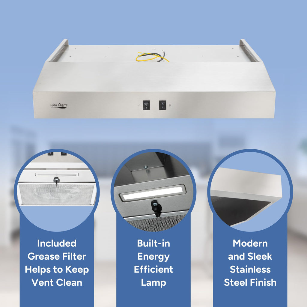 12V RV Range Hood 20" Stainless Steel A267