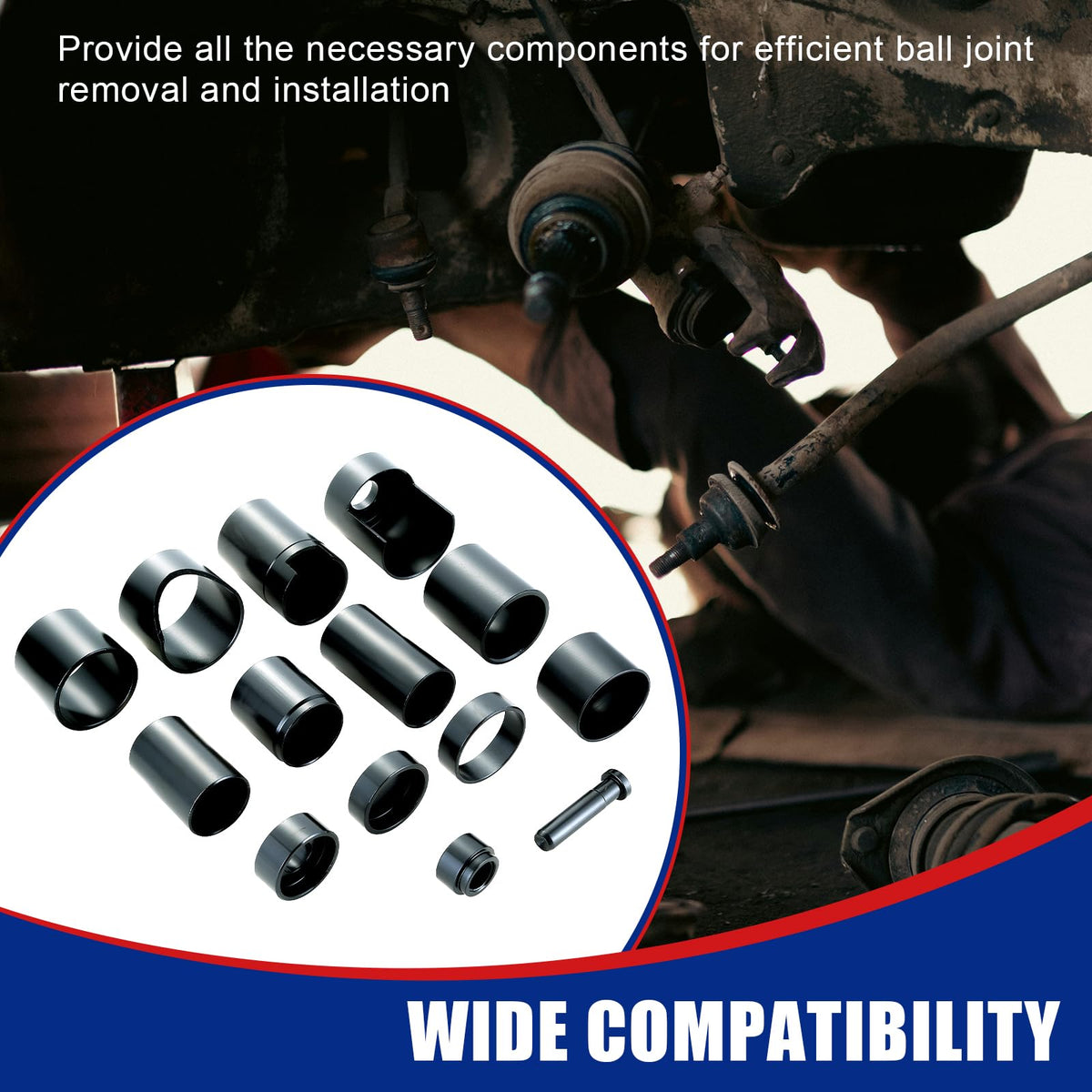 14 Piece Ball Joint Service Adapter Set B15675