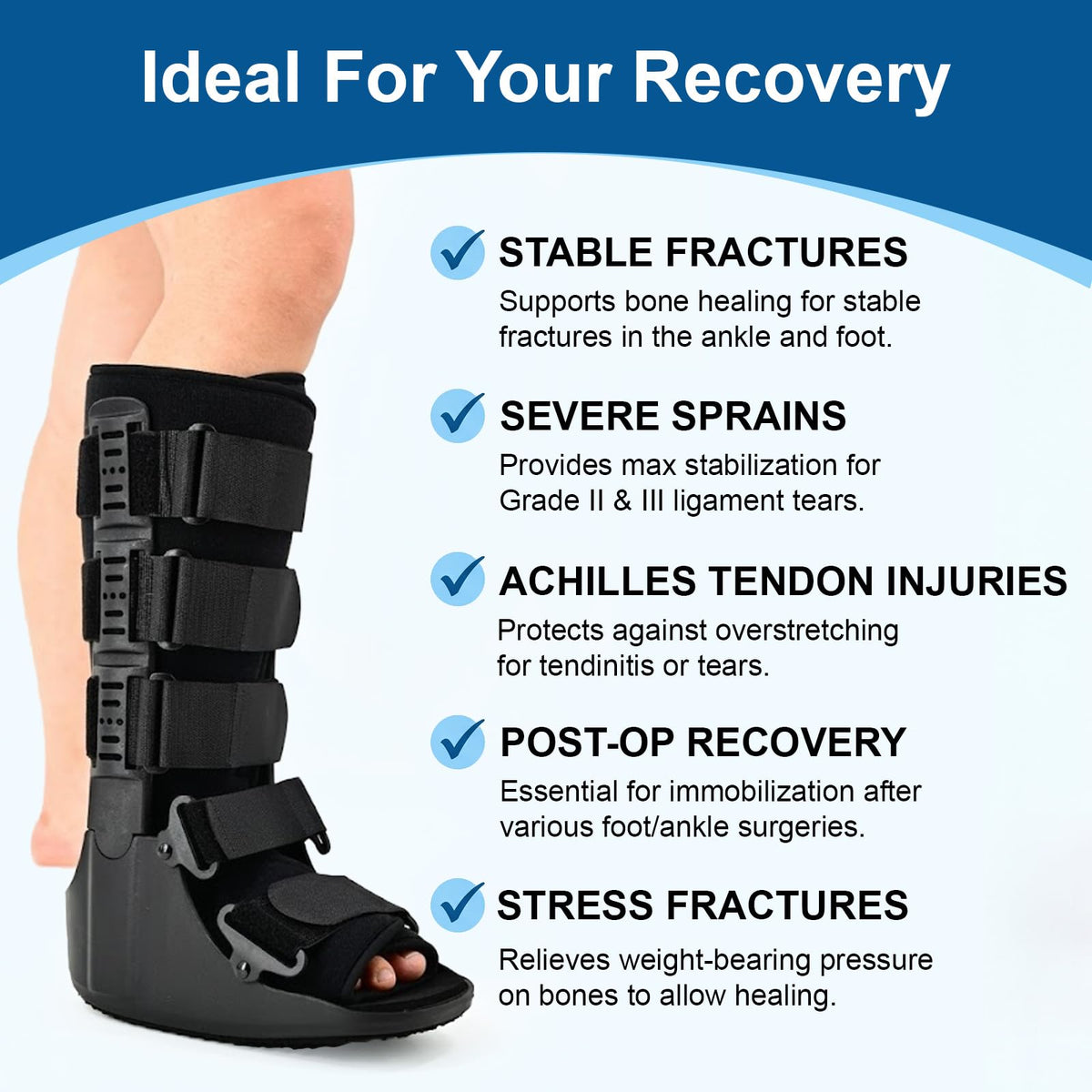 Tall Orthopedic Walking Boot H584