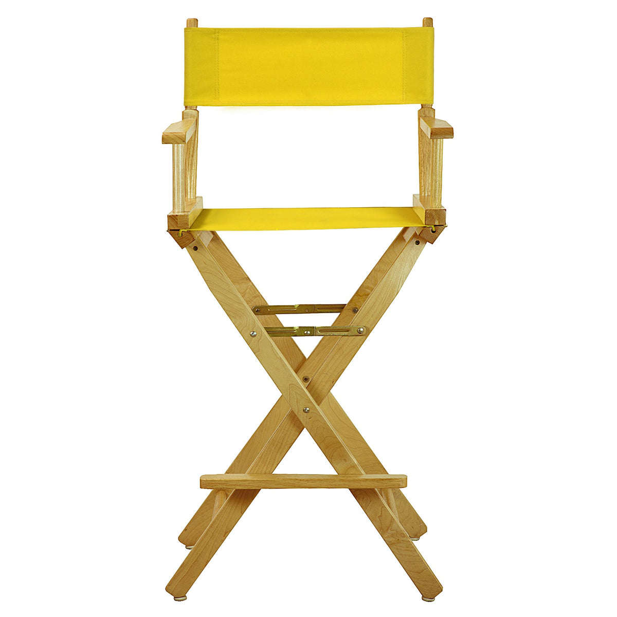 Bar Height Natural Frame Gold Canvas Director Chair H733959