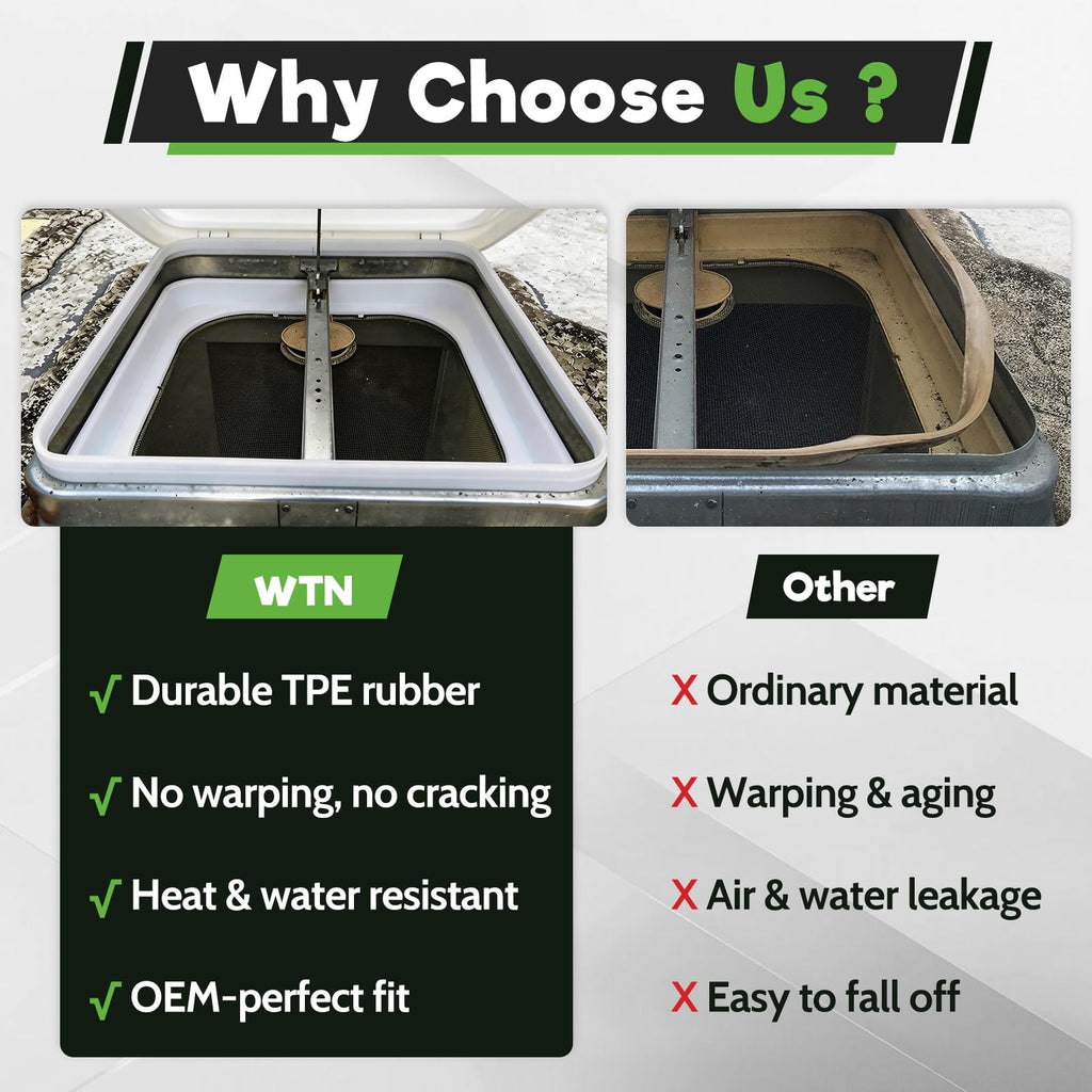 RV Roof Vent Seal Replacement 51" Vent Lid Gasket J125527