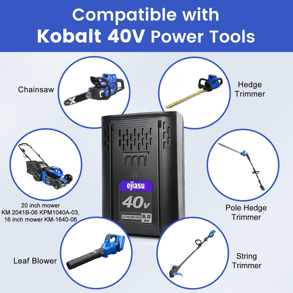 40V 6.0Ah Battery Replacement C39353
