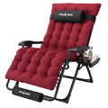 Oversized Folding Reclining Patio Lounge Chair O618376