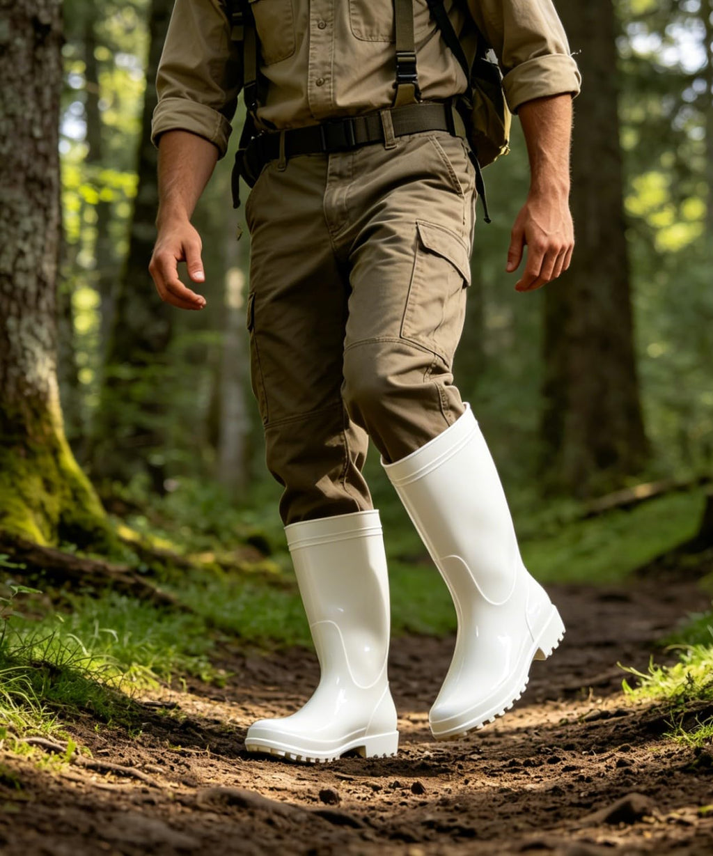 Mid-Calf Waterproof Anti-Slip Rubber Boots Q60430