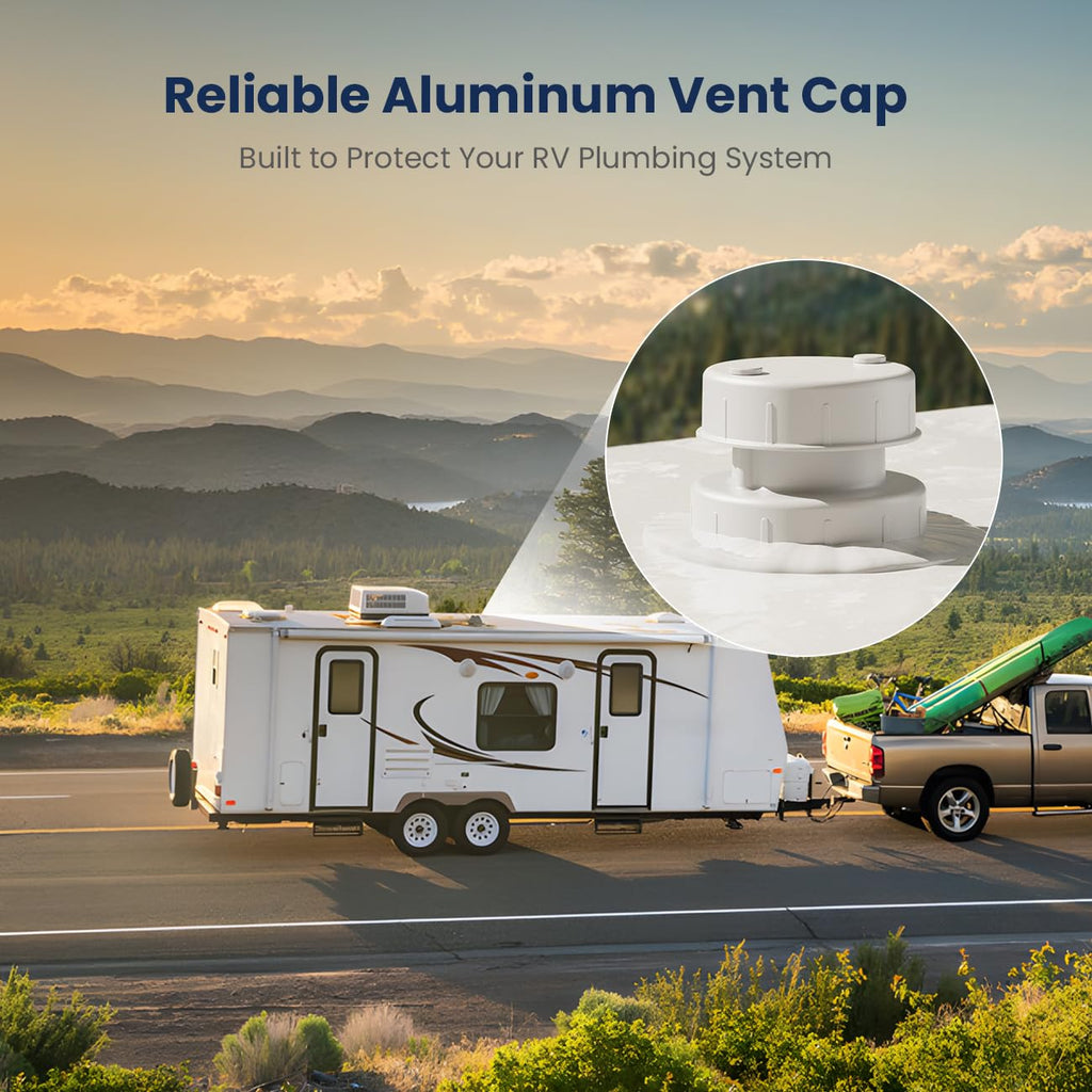 Aluminum RV Sewer Vent Cap Q836