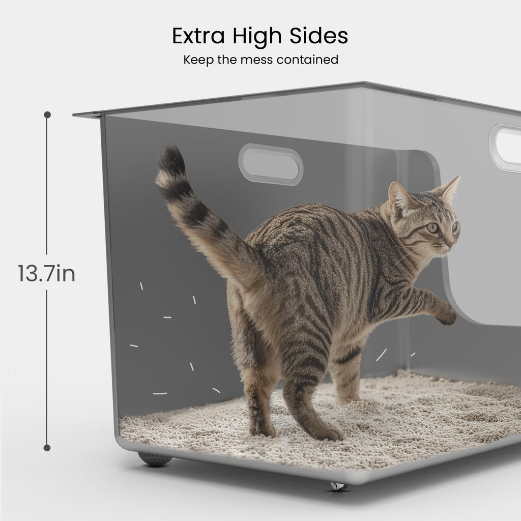 XL Stainless Steel Cat Litter Box with Low Entry V925541