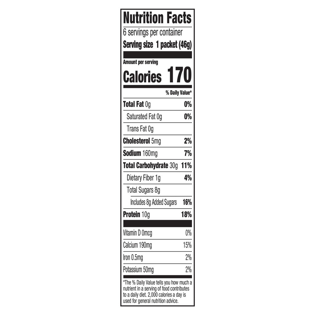 Instant High Protein Hot Cereal, Maple Brown Sugar, 12 Packets A948