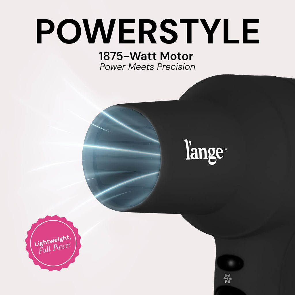 1875 Watt Ionic Hair Dryer with Diffuser & Concentrator, Black P2156