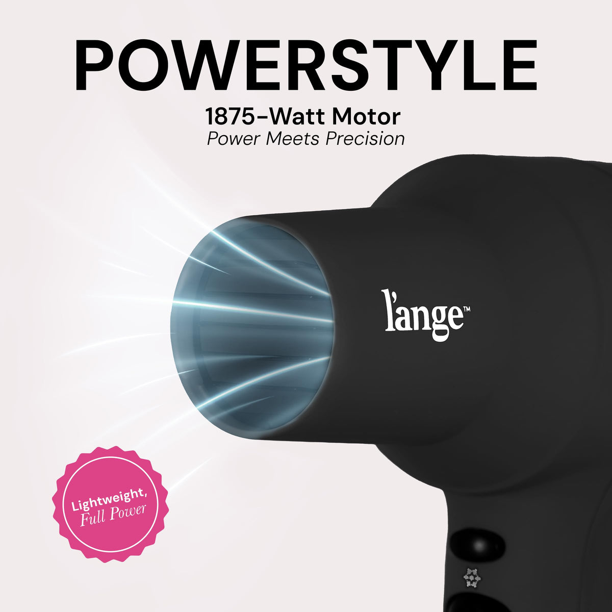 1875 Watt Ionic Hair Dryer with Diffuser & Concentrator, Black P2156