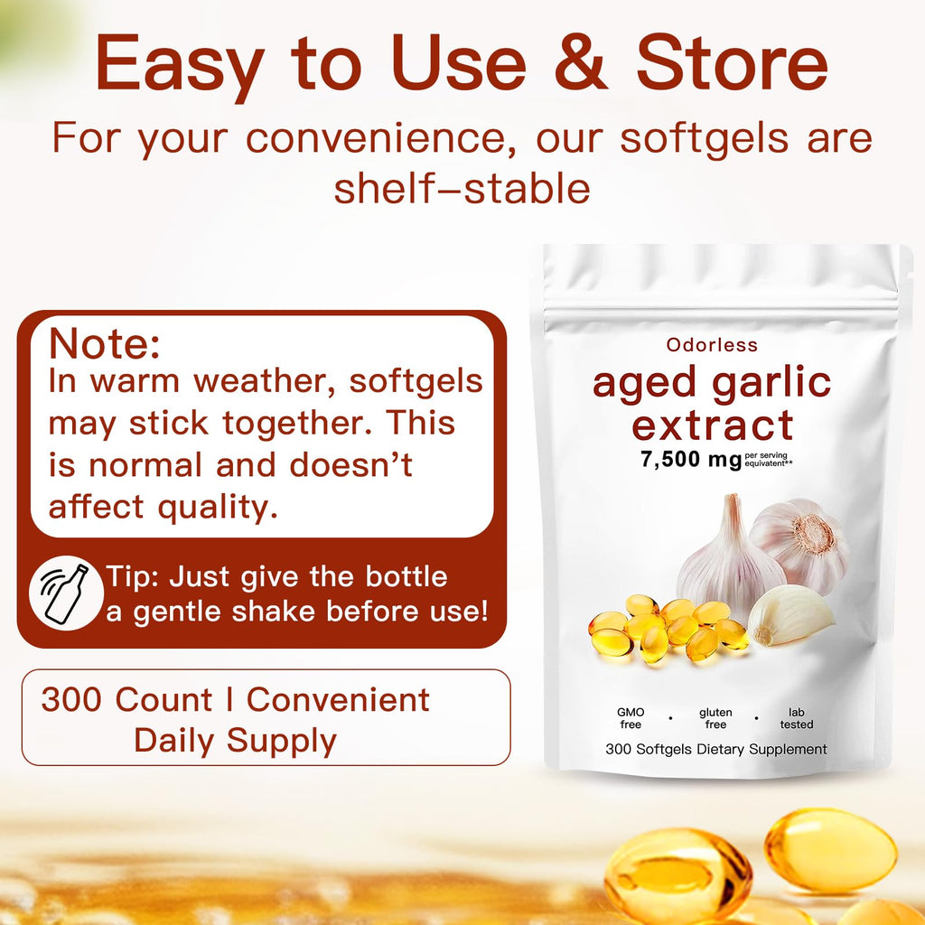 Odorless Organic Aged Garlic Extract Capsules F976769
