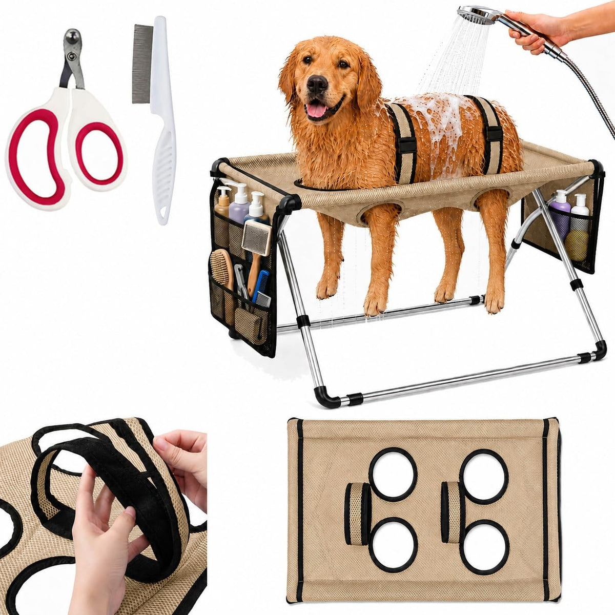 Foldable Pet Bathing Stand Hammock L315