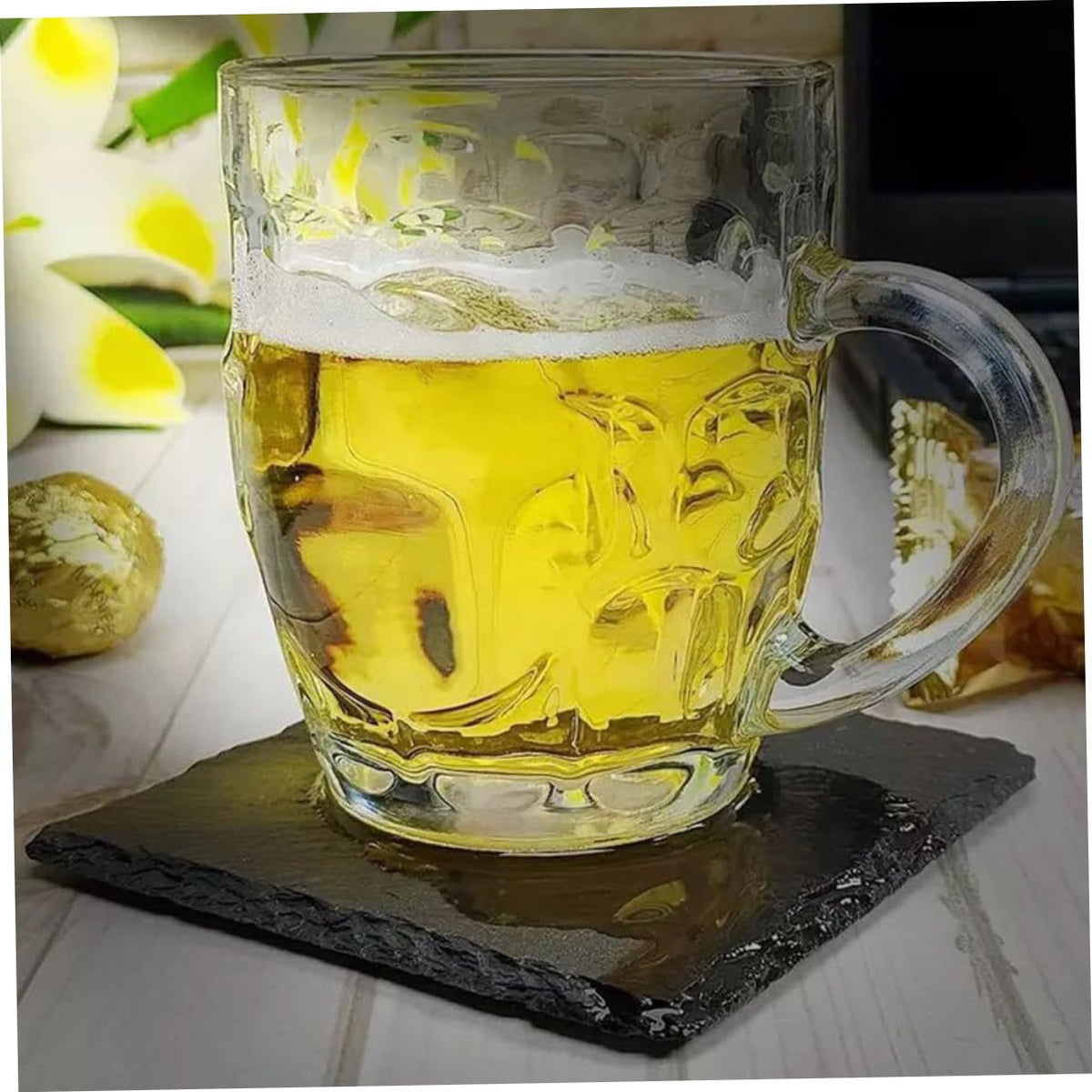 Black Natural Stone Drink Coasters L8072