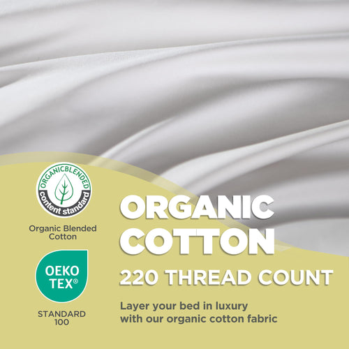 100% Organic Cotton Cover King Size Bed Pillows Set of 2 K5298