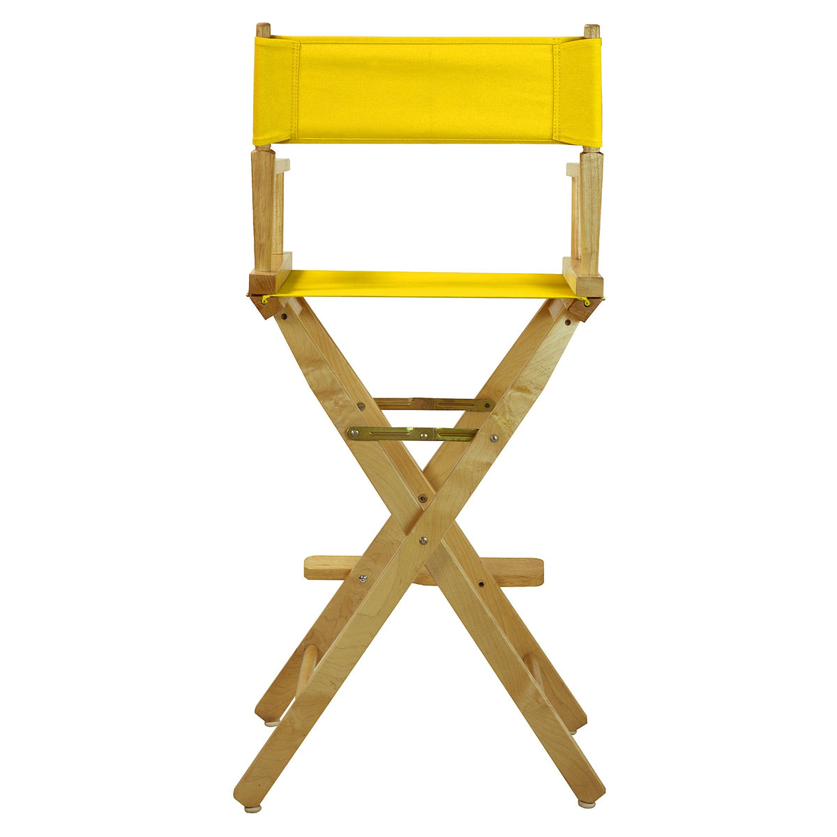 Bar Height Natural Frame Gold Canvas Director Chair H733959