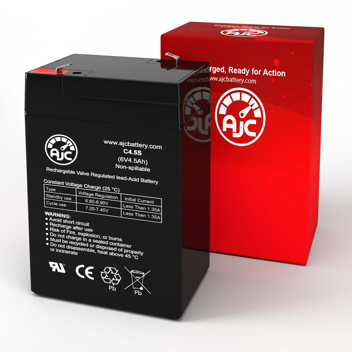 6V 4.5Ah Sealed Lead Acid Battery I949353