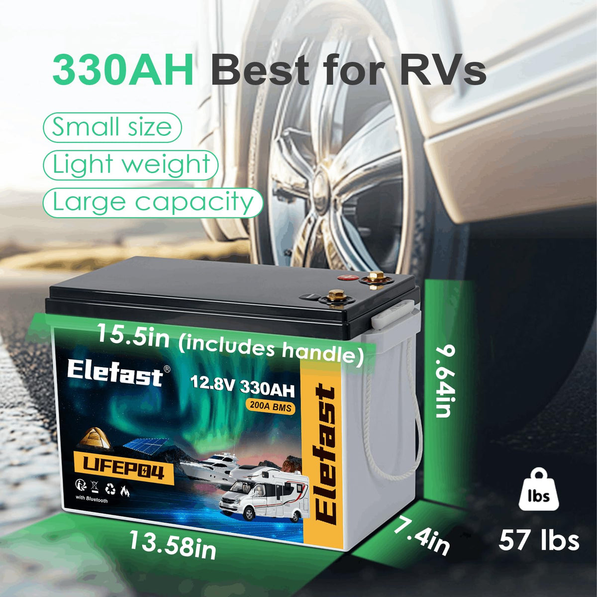 12V 330AH Lithium Battery J5627