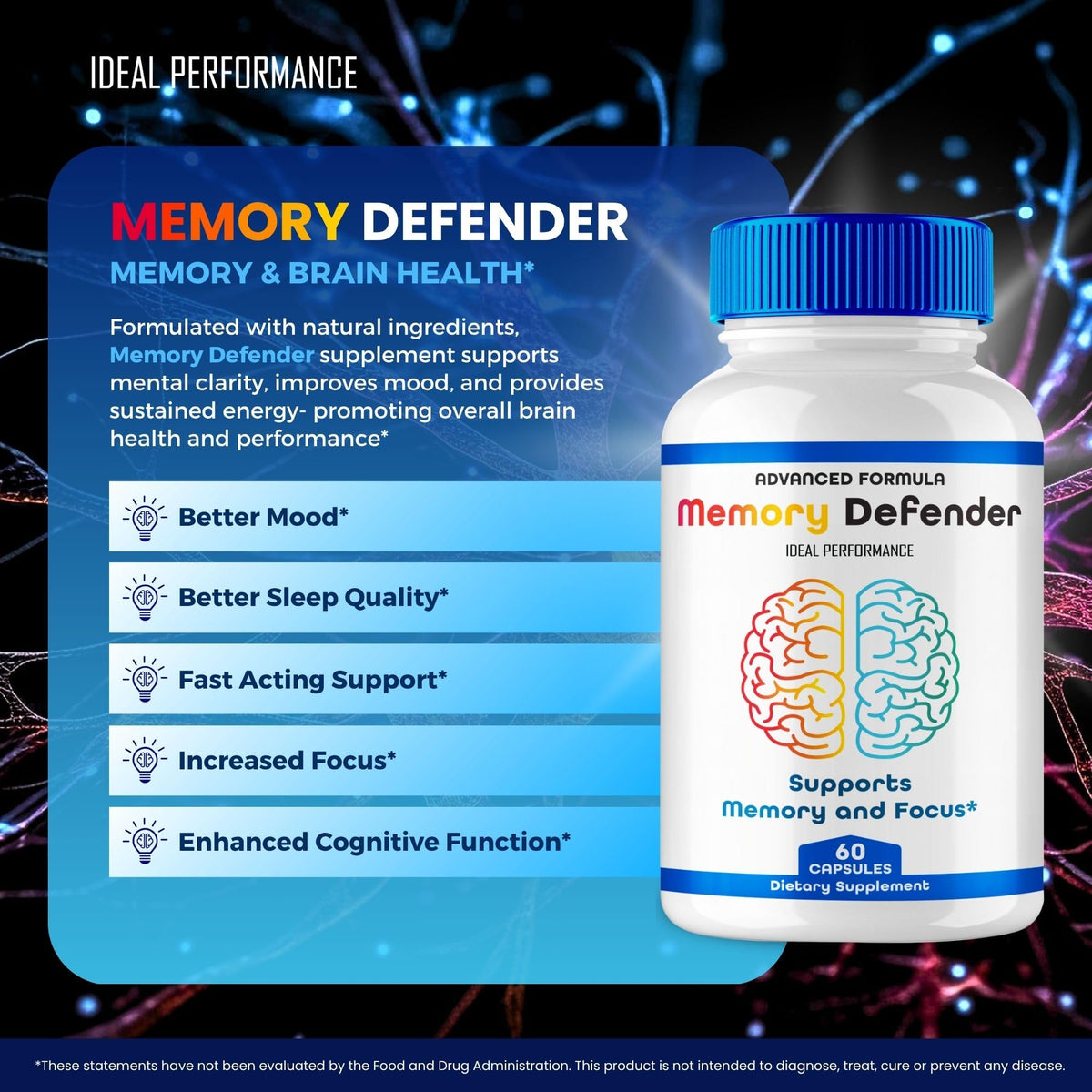 Memory Supplement Pills 5 Pack A6036
