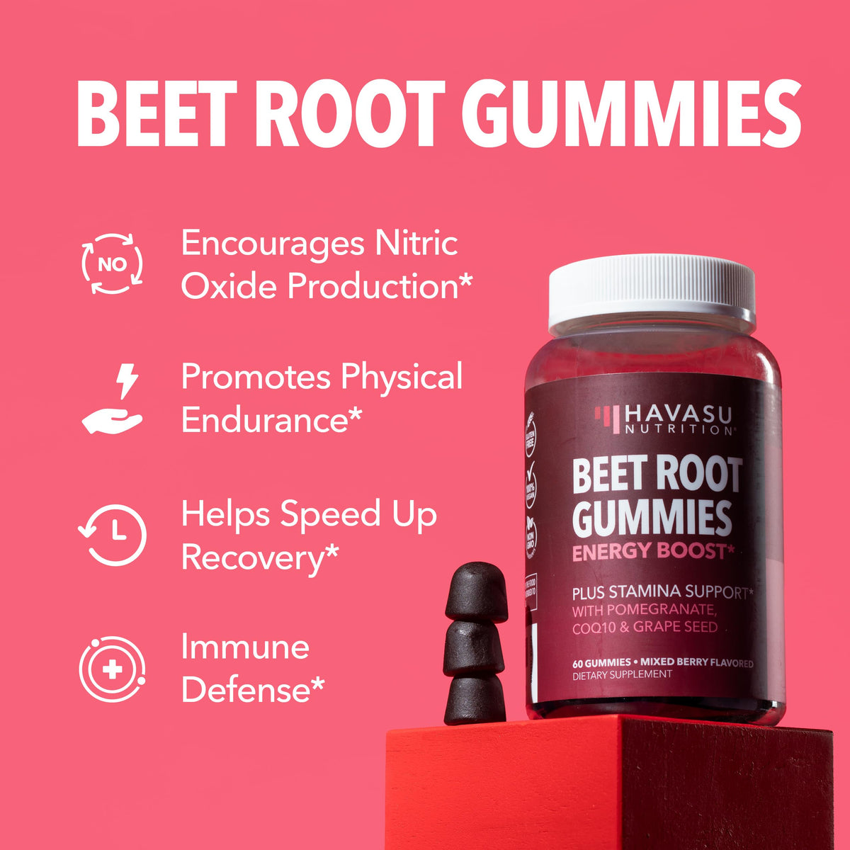 Beet Root Gummies + L-Arginine Gummies Bundle Q300221