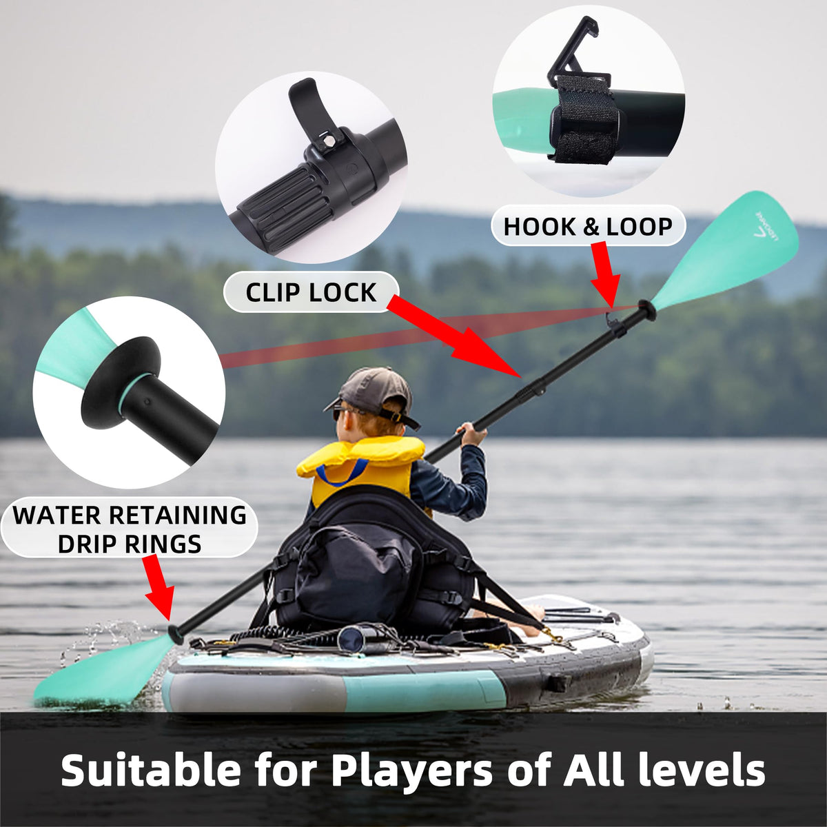 Adjustable Stand Up Paddle with Aluminum Alloy Shaft R279