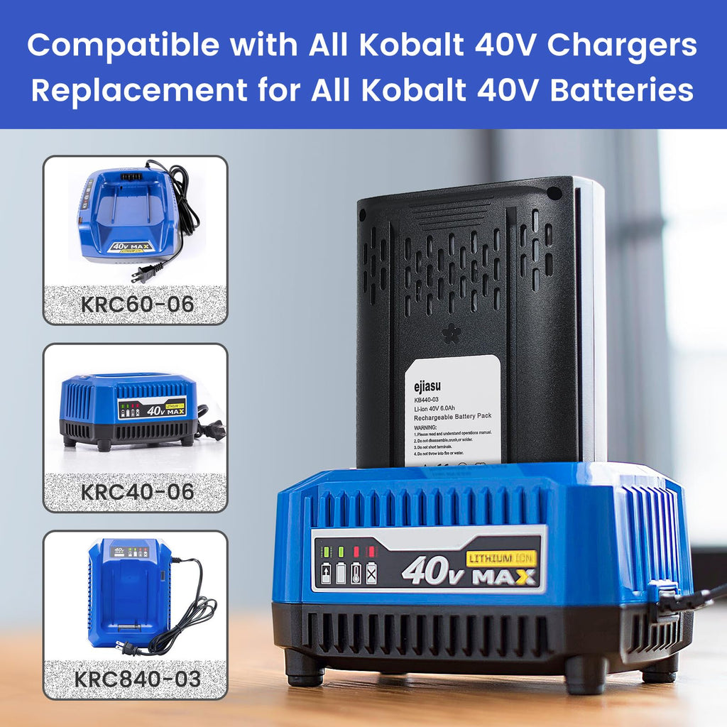 40V 6.0Ah Battery Replacement C39353