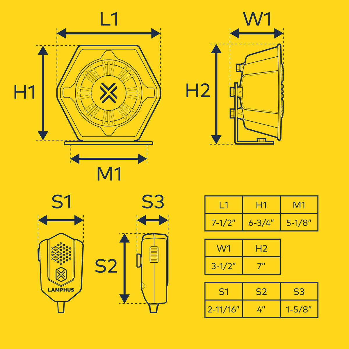 100W Police Siren Speaker PA System Kit T856543