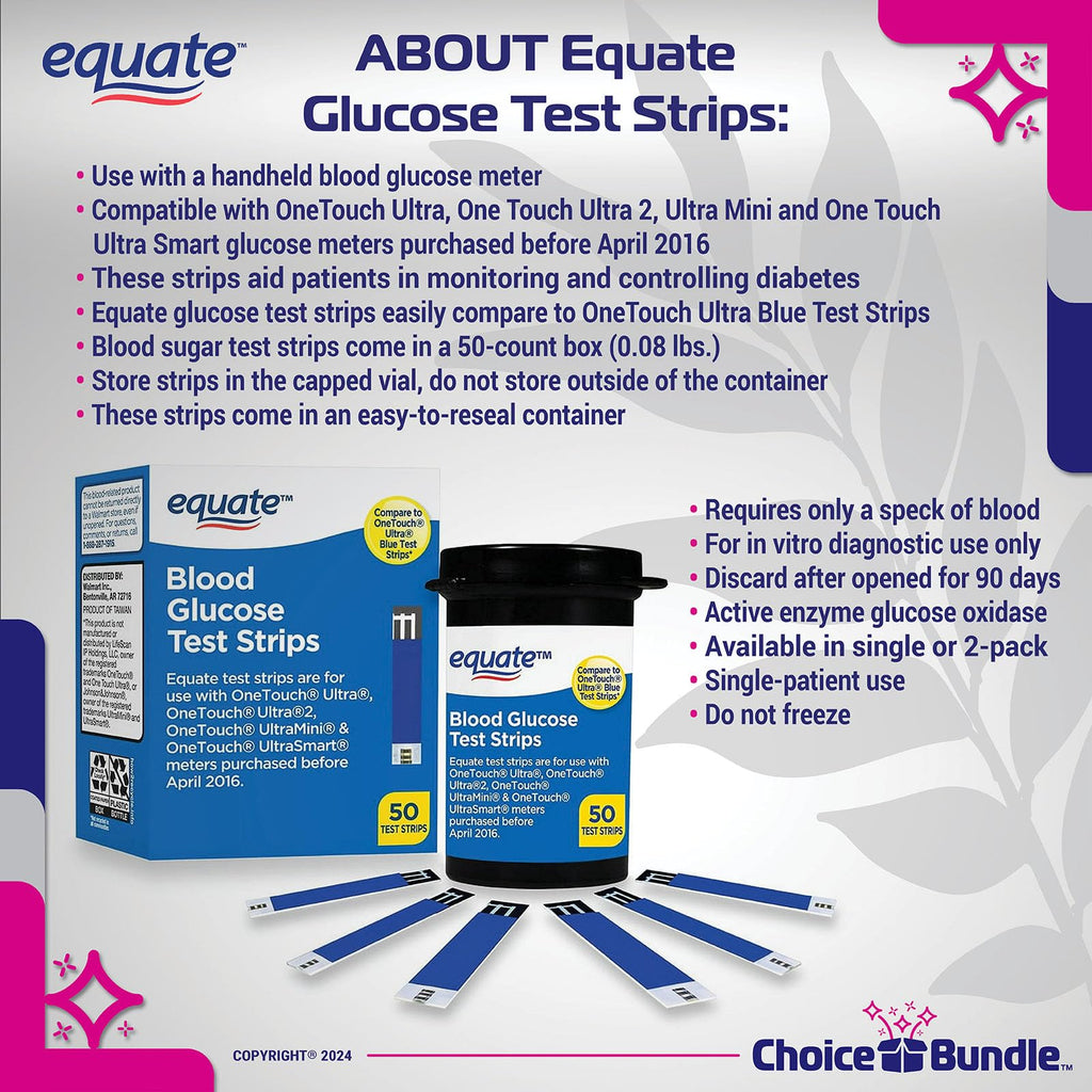 Blood Glucose Test Strips 100 Total E914526