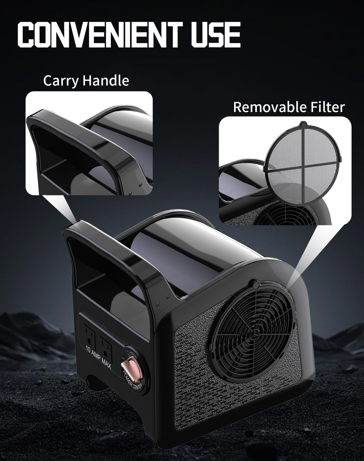 580W 685CFM Industrial Floor Fan O1510