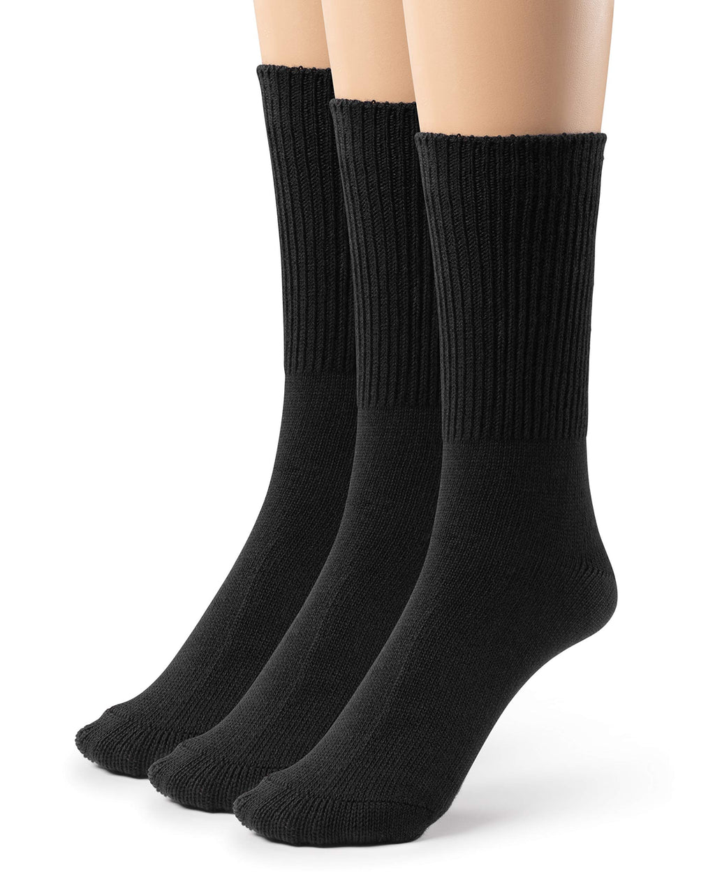 Diabetic Seamless Soft Crew Socks Bamboo Viscose P875056