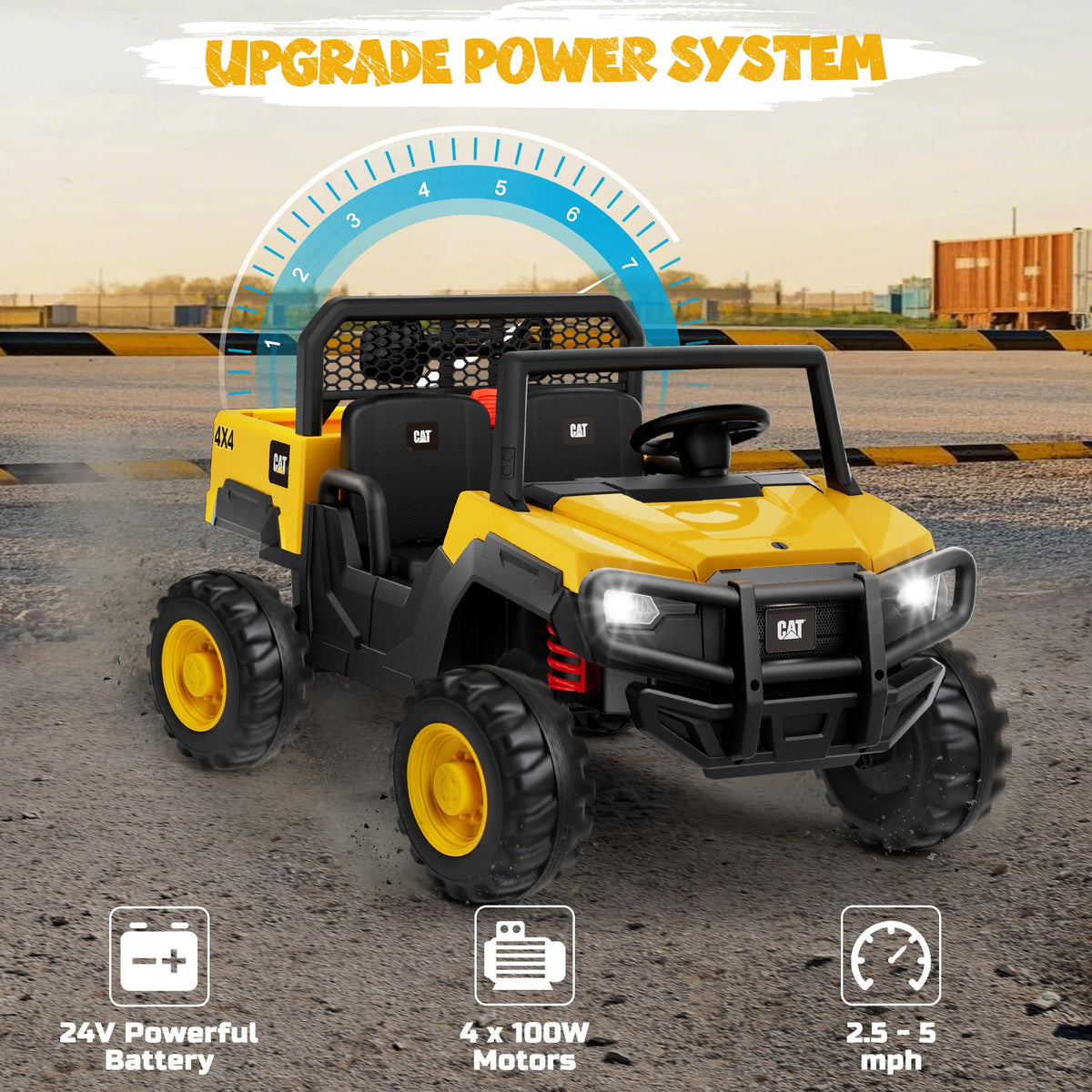 24V Ride On Toy with Dump Bed and Shovel G90412