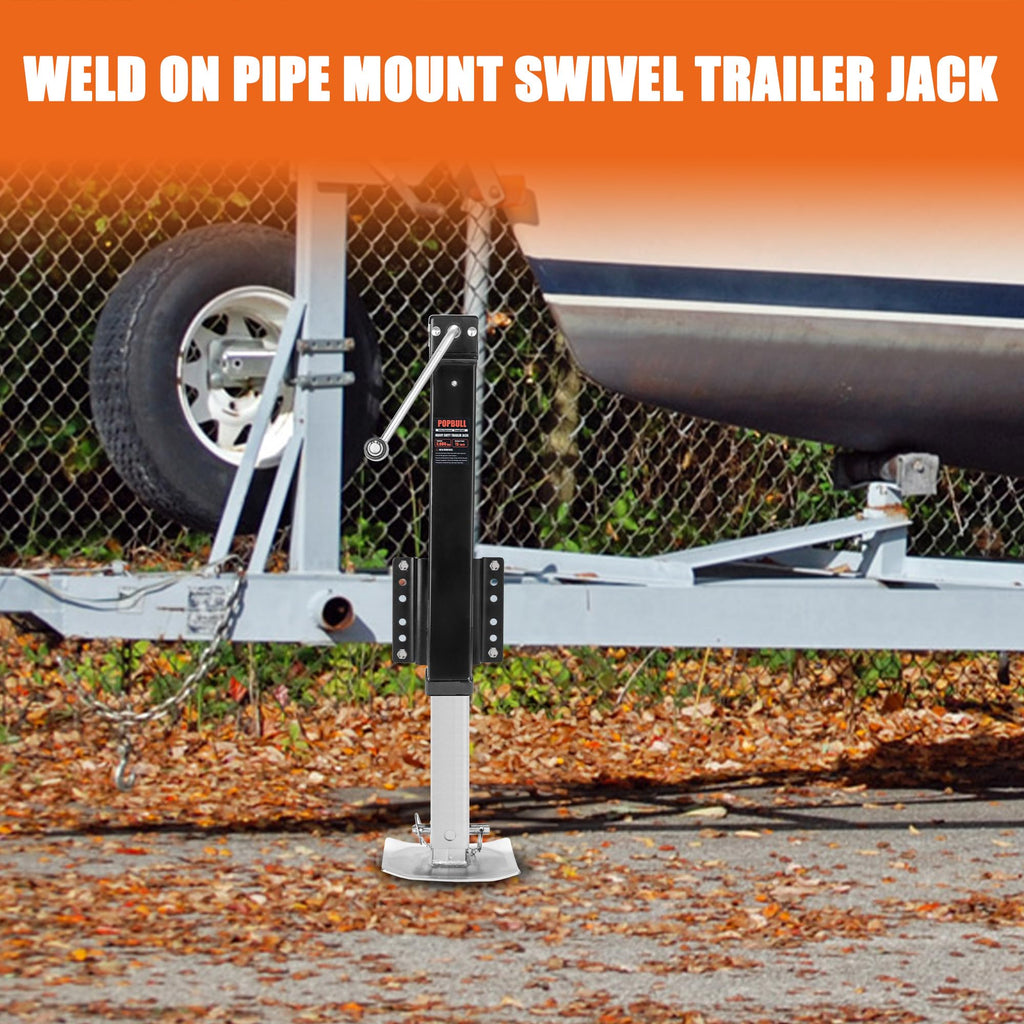8000lbs Heavy Duty 30" Lift Swivel Bolt-on Trailer Jack with Drop Leg B85673