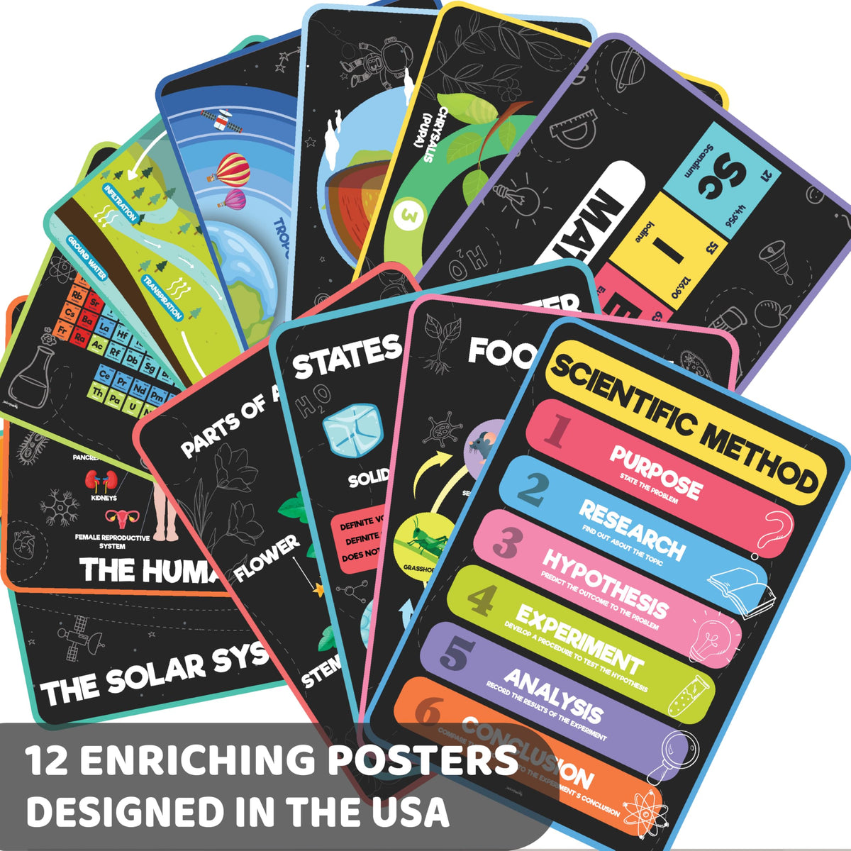 Science Posters for Kids Classroom Decor T3402