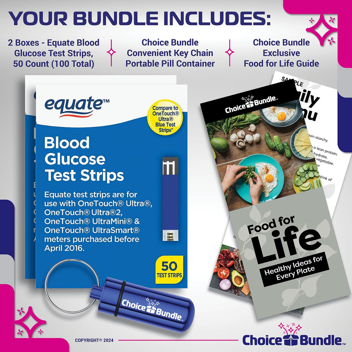 Blood Glucose Test Strips 100 Total E914526