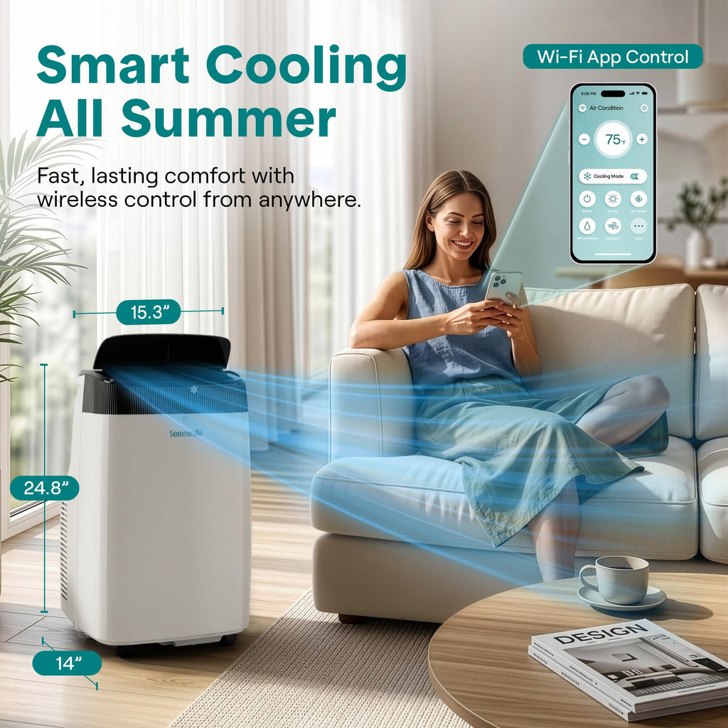 Portable Air Conditioner 8000 BTU 3-in-1 with Window Kit and Remote X7155