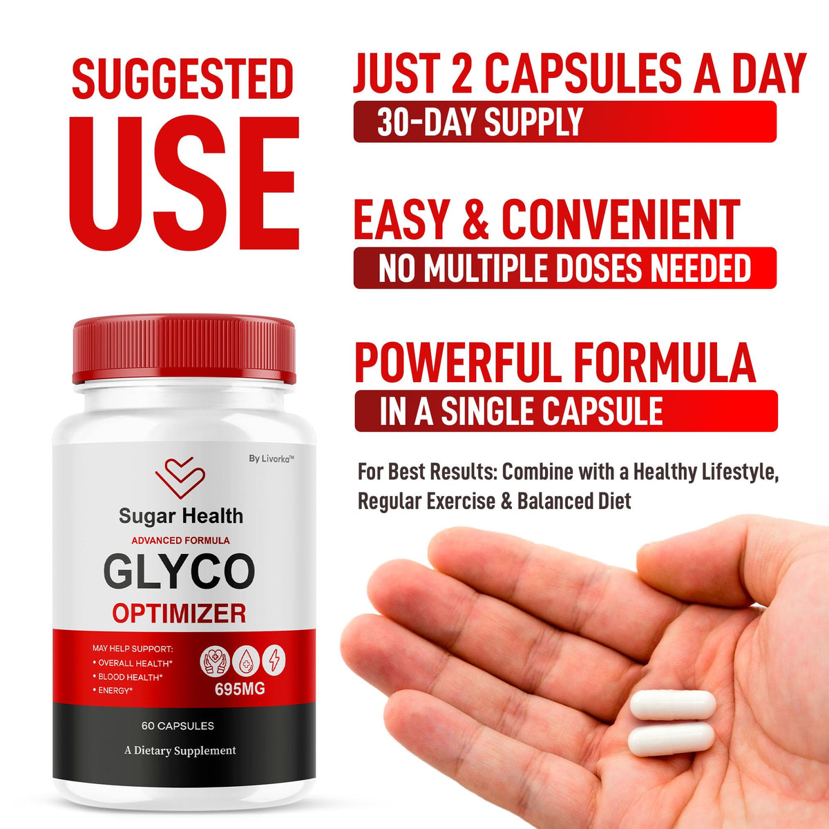 All Natural Supplement Pills, 300 Capsules M899121