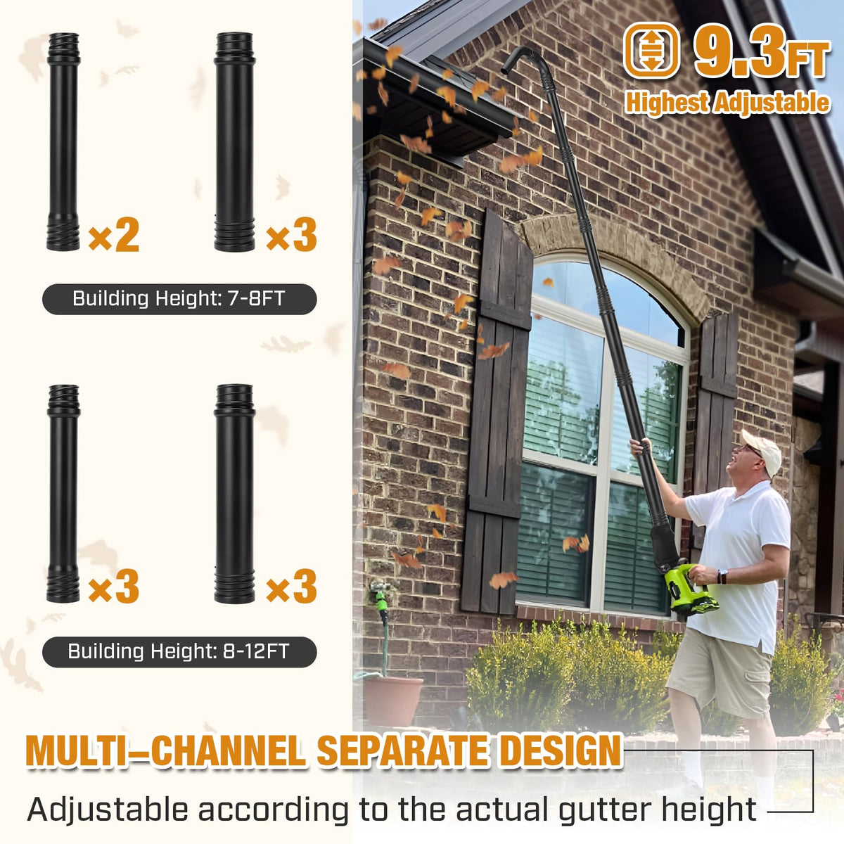 Gutter Cleaning Tools Leaf Blower Attachment I841