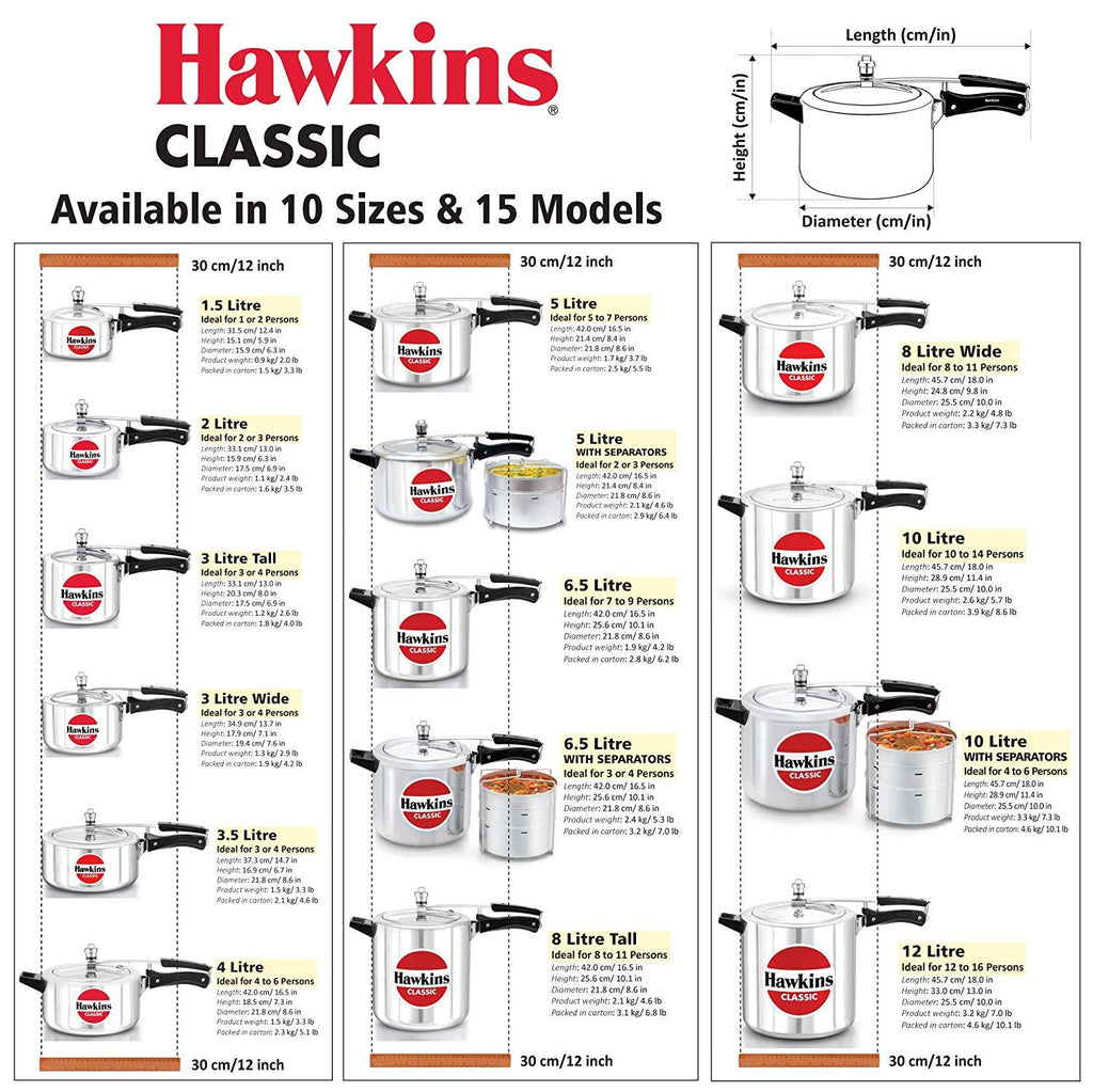 8 Litre Aluminium Pressure Cooker Z94750